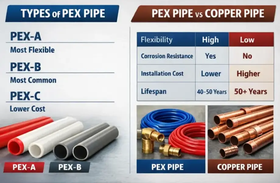Types of PEX Pipe