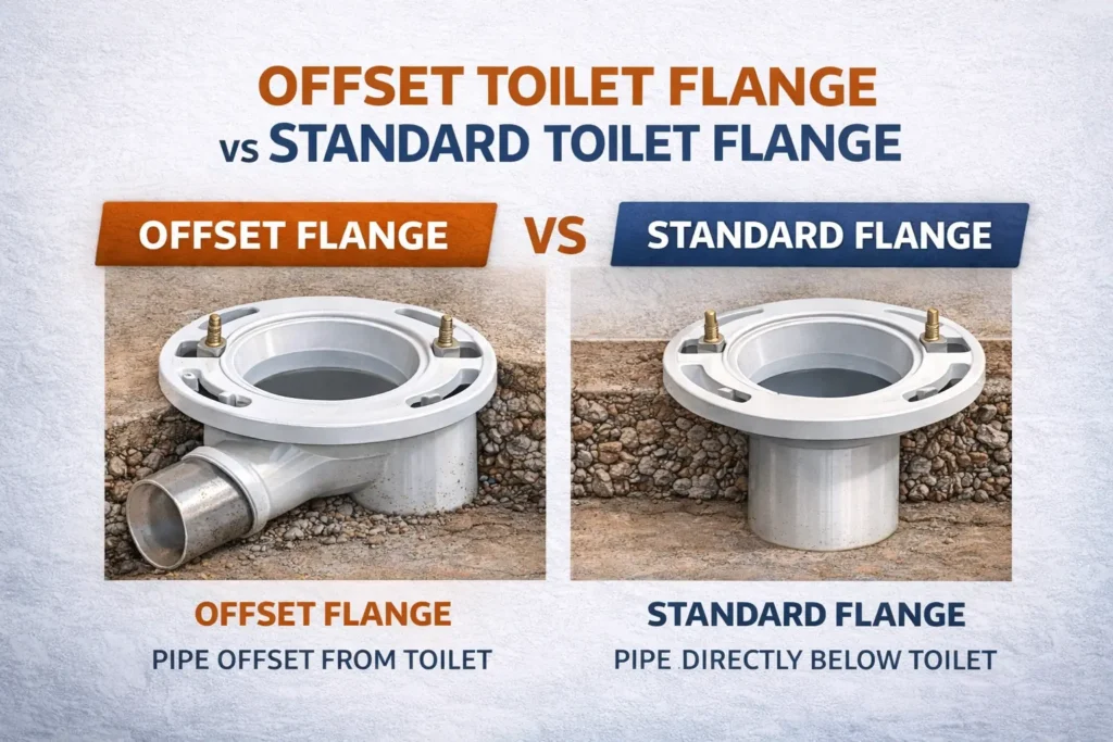 What is an Offset Toilet Flange